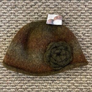 Vintage Lamb Wool Handmade Winter Hat from Finland NWT